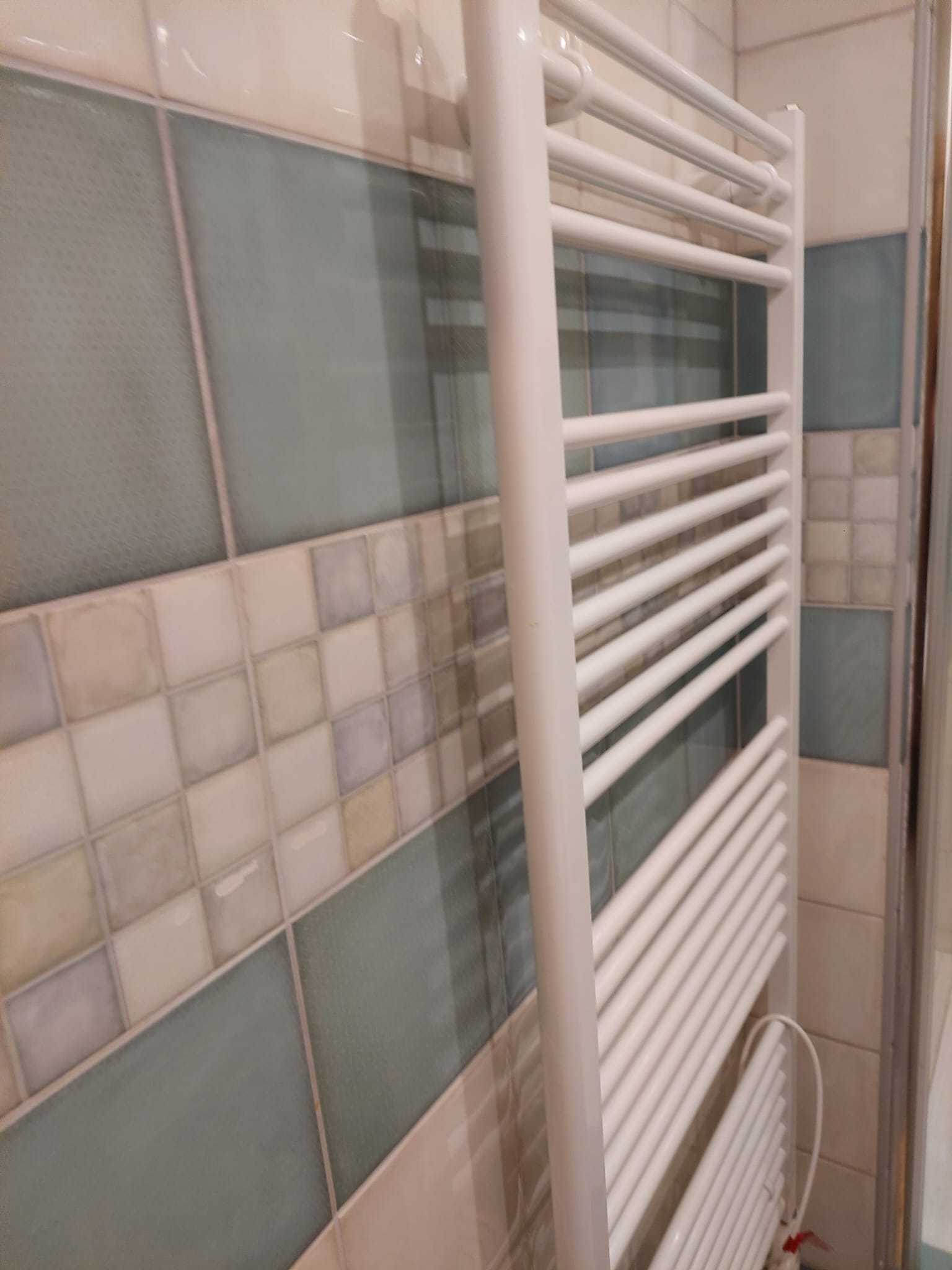 Detail obkladů v koupelně